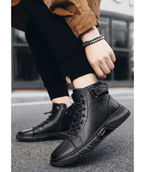 Botines de Piel Negros para Hombre con Cierre y Correa - vista 7