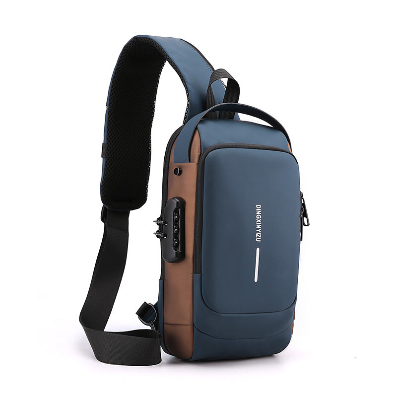 Bandolera Antirrobo para Hombre con Puerto USB y Candado - vista 11