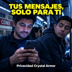 Privacidad Crystal Armor en el metro