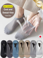 Calcetines de Malla Transpirables para Hombre en color blanco