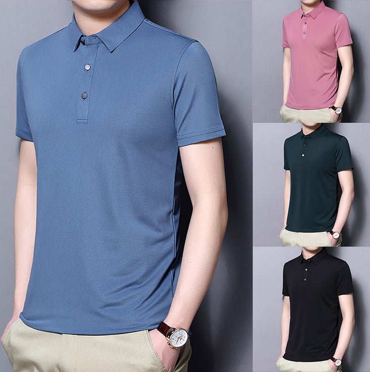 Camisa Manga Corta Cuello Mao para Hombre Slim Fit - vista 14