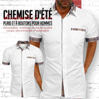 Camisa Manga Corta para Hombre con Detalle a Cuadros - vista 2
