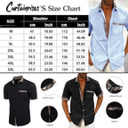 Camisa Manga Corta para Hombre con Detalle a Cuadros - vista 7
