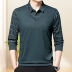Camisa Manga Larga Efecto Dos Piezas para Hombre - vista 2