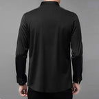 Camisa Manga Larga Elástica para Hombre Sin Plancha - vista 7