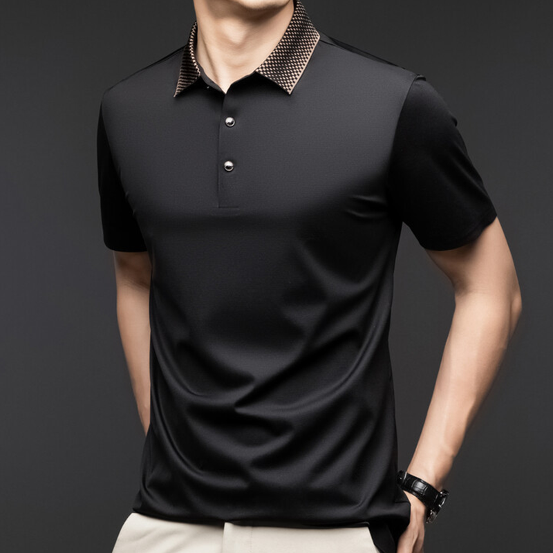 Camisa Polo Holgada de Algodón Mercerizado para Hombre - vista 3