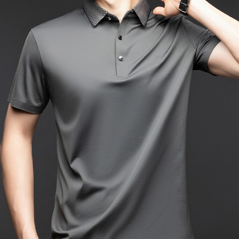 Camisa Polo Holgada de Algodón Mercerizado para Hombre - vista 8