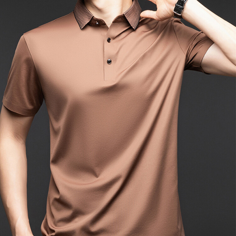 Camisa Polo Holgada de Algodón Mercerizado para Hombre - vista 9