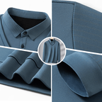 Camisa Polo Manga Larga Forrada para Hombre Efecto Dos Piezas - vista 10