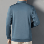 Camisa Polo Manga Larga Forrada para Hombre Efecto Dos Piezas - vista 7