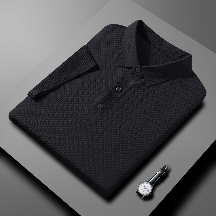 Camisa Polo de Seda Fría Manga Corta para Hombre - vista 12