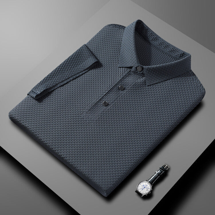 Camisa Polo de Seda Fría Manga Corta para Hombre - vista 13