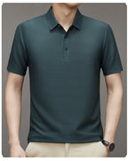 Camisa Polo de Seda Fría Manga Corta para Hombre - vista 14