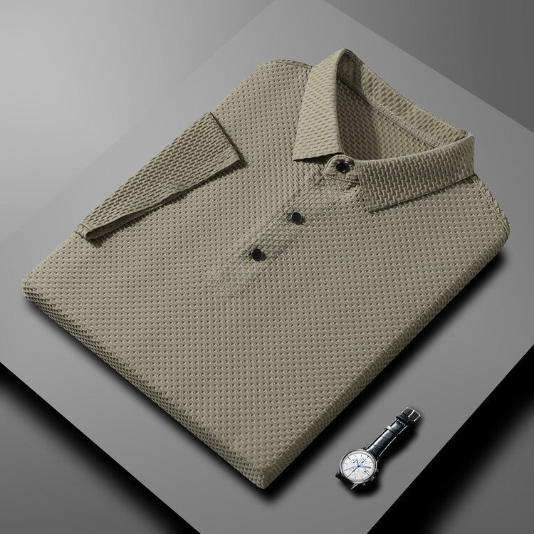 Camisa Polo de Seda Fría Manga Corta para Hombre - vista 15