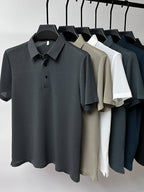 Camisa Polo de Seda Fría Manga Corta para Hombre - vista 8