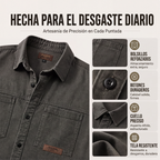 Camisa Utilitaria Holgada para Hombre Manga Larga - vista 2