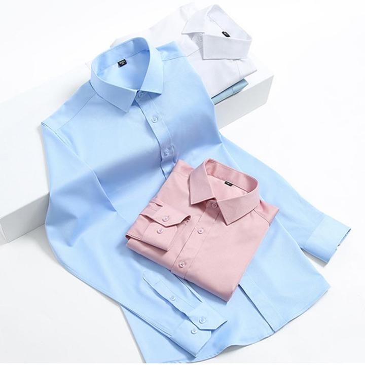 Camisa de Vestir Elástica Sin Arrugas para Hombre Slim Fit - vista 12