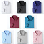 Camisa de Vestir Elástica Sin Arrugas para Hombre Slim Fit - vista 13