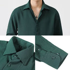 Camisa Waffle para Hombre Manga Larga con Botones - vista 3