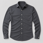 Camisa de vestir slim fit gris