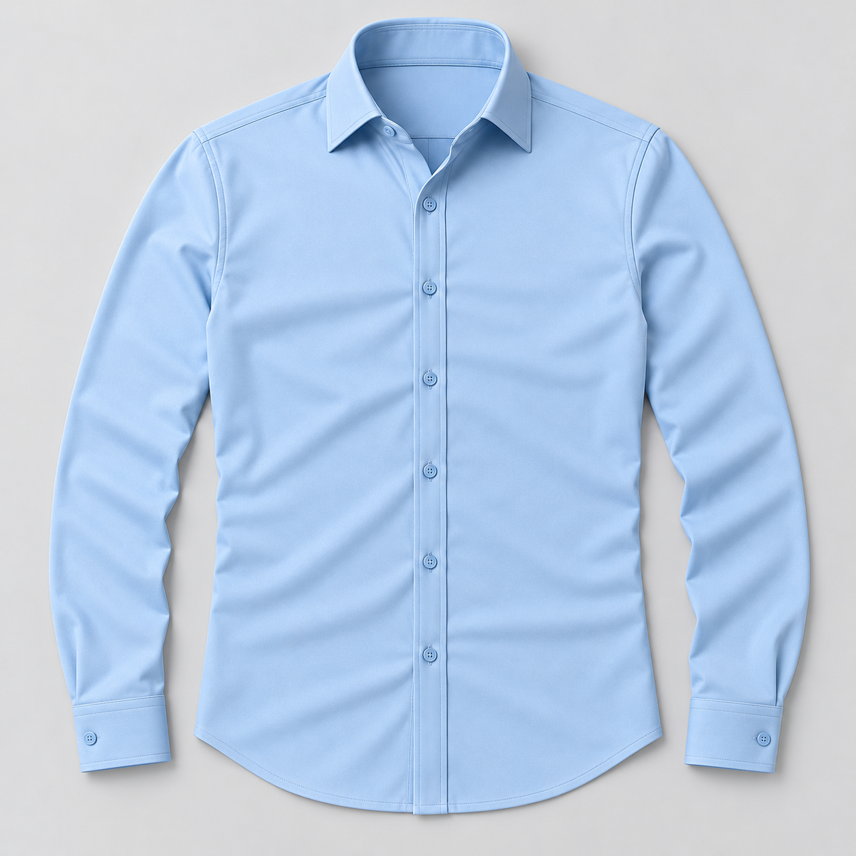 Camisa de vestir slim fit azul claro