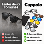 Comparación: lentes de sol comunes contra lentes 6 en 1 Cappolo