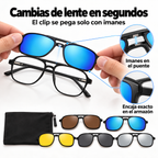 Cambias de lente en segundos con clips magnéticos