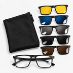 Lentes 6 en 1 modelo Horizon con 5 clips y funda