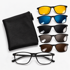 Lentes 6 en 1 modelo Neo con 5 clips y funda