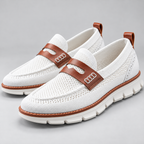 Mocasines sin agujetas para hombre color blanco