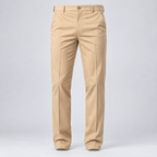 Pantalón de vestir elástico beige