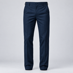 Pantalón de vestir elástico azul marino