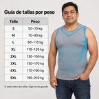 Guía de tallas por peso de la playera de compresión