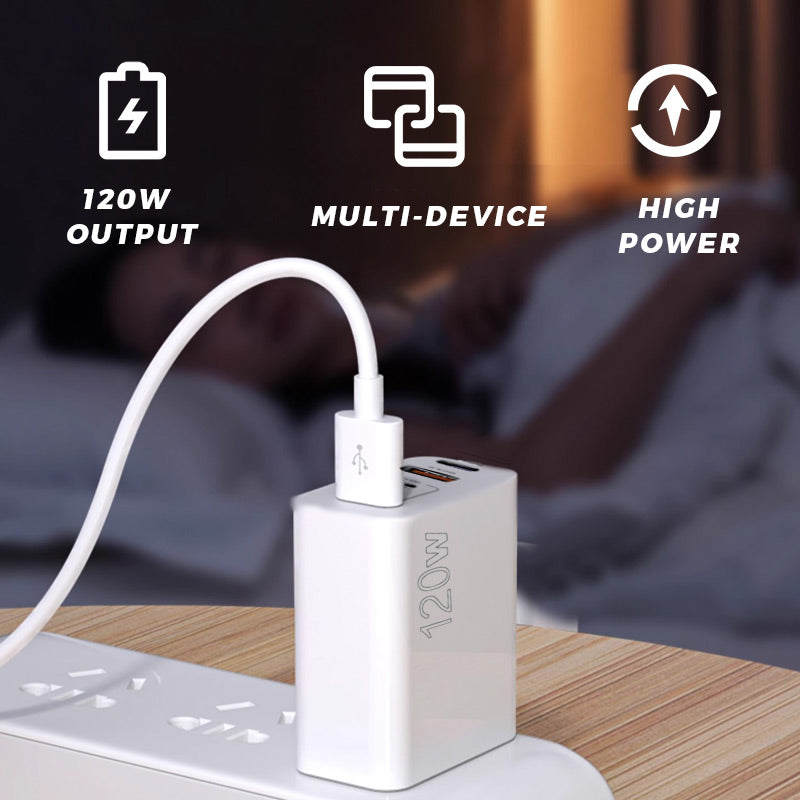 Cargador de pared de 5 puertos 120 W