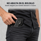 Cartera slim que no abulta en el bolsillo del pantalón