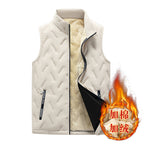 Chaleco Acolchado para Hombre con Forro Tipo Borrego en color caqui (talla chico)