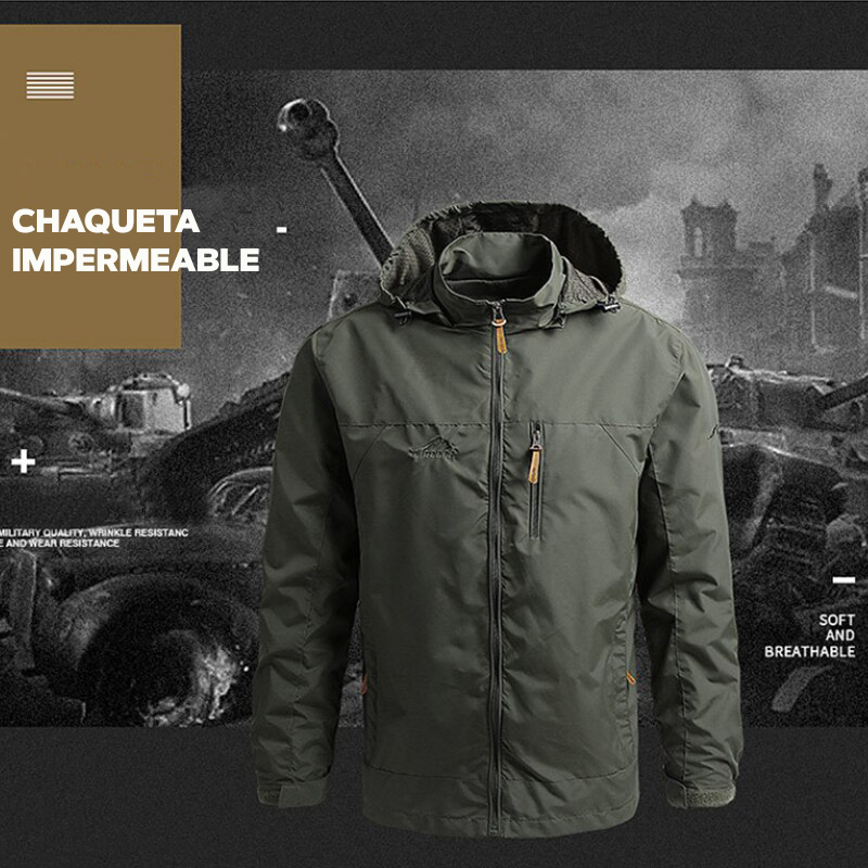 Chamarra Impermeable para Hombre Cortaviento - vista 2