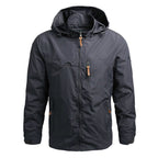 Chamarra Impermeable para Hombre Cortaviento en color gris