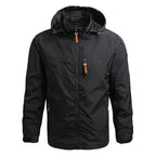 Chamarra Impermeable para Hombre Cortaviento en color negro