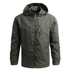 Chamarra Impermeable para Hombre Cortaviento en color verde