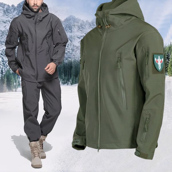 Chamarra Softshell para Hombre Resistente al Agua con Capucha - vista 6