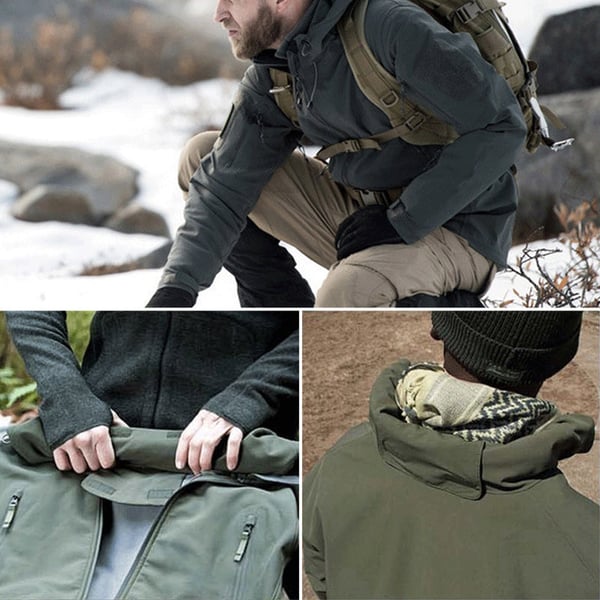Chamarra Softshell para Hombre Resistente al Agua con Capucha - vista 7