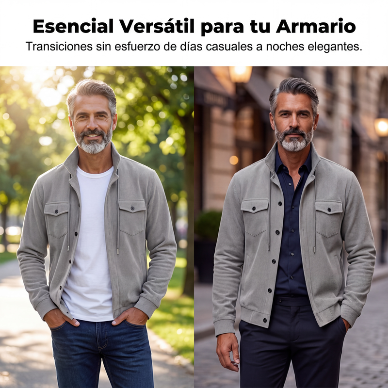Chaqueta de Pana Vintage para Hombre Corte Relajado - vista 6