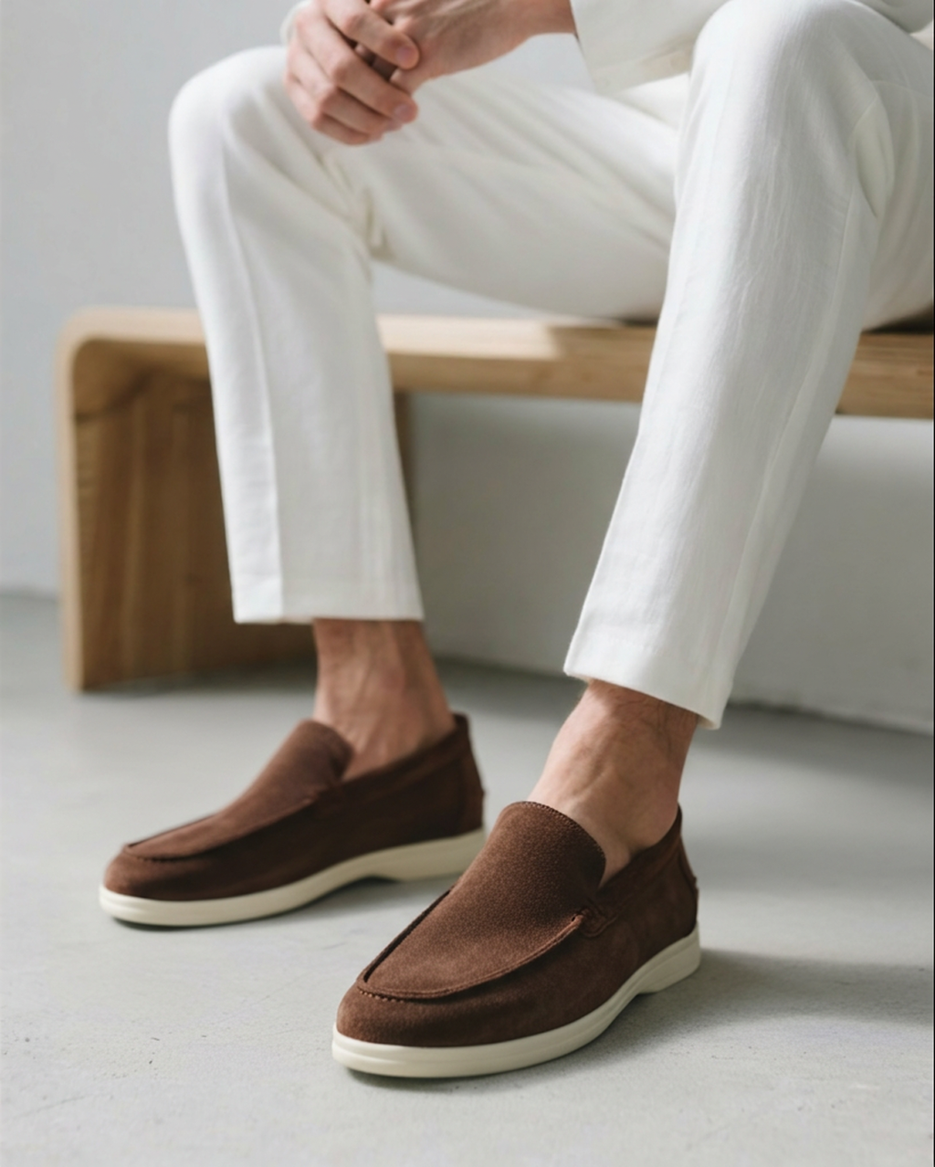 Mocasines de Gamuza para Hombre con Plantilla de Apoyo
