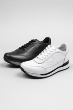 Tenis Casuales de Piel para Hombre – 2 Pares