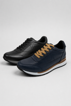 Tenis Casuales de Piel para Hombre – 2 Pares