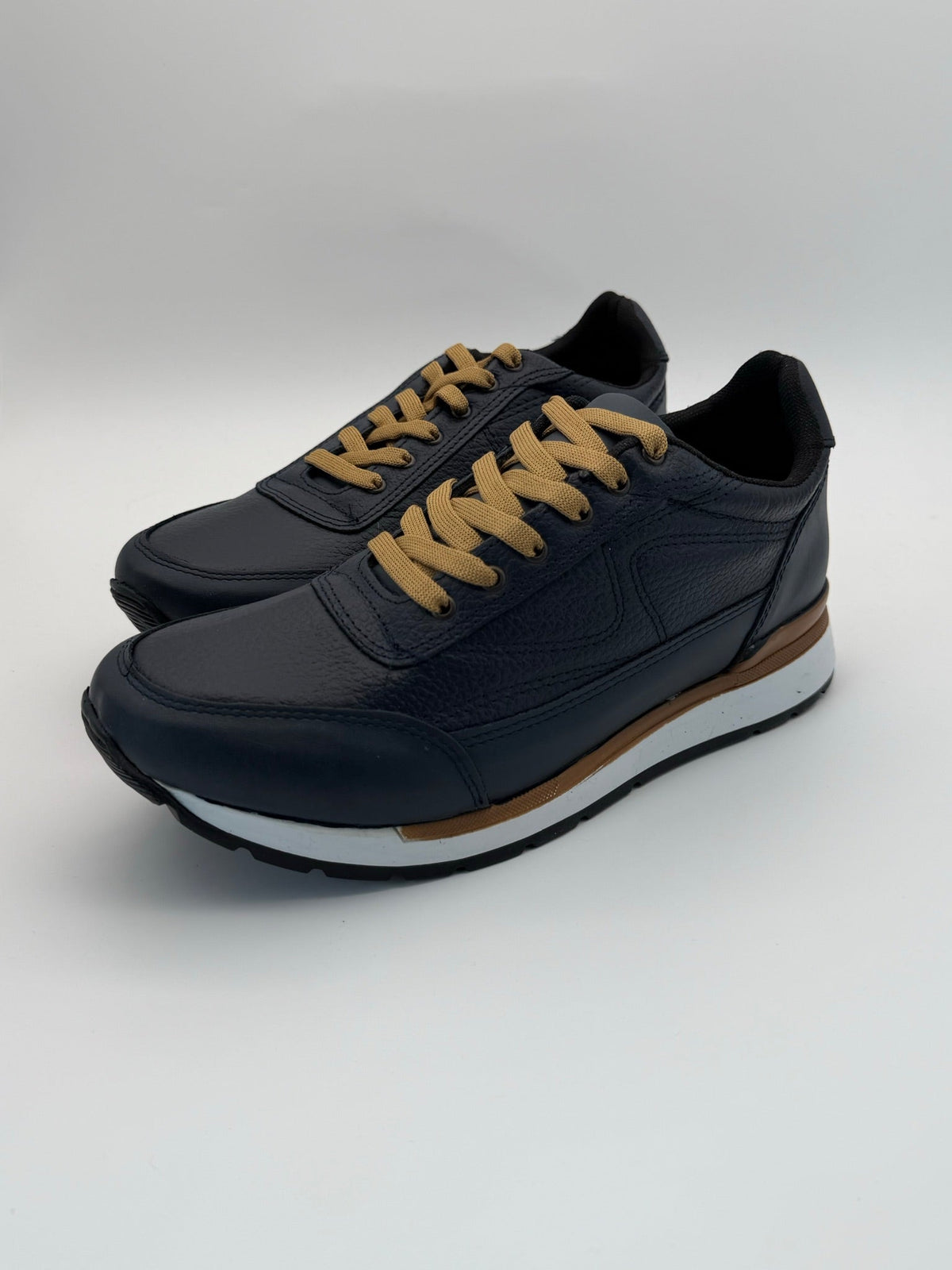 Tenis Casuales de Piel para Hombre – 2 Pares