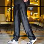 Conjunto de Camisa y Pantalón para Hombre Satinado a Rayas - vista 3