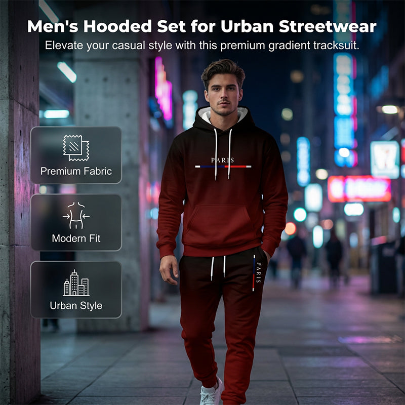 Conjunto Deportivo Degradado para Hombre Sudadera y Pants
