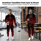 Conjunto Deportivo Degradado para Hombre Sudadera y Pants - vista 4